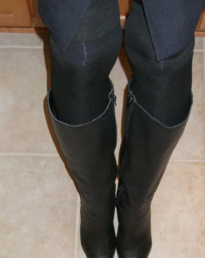 My Black Affani Boots POV 12 of 15 pics