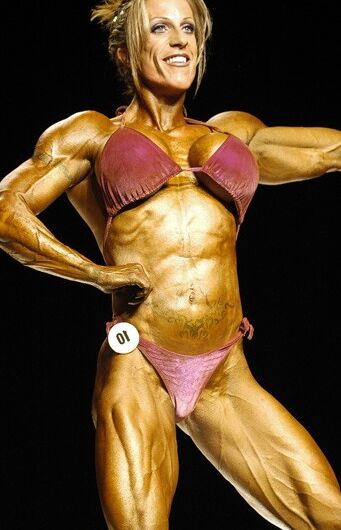 Zoa Linsey! Gorgeous Fake Round Bodybuilder Tits! 24 of 28 pics