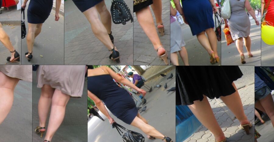  Mature Women on a high heels (Candid) 5 of 5 pics