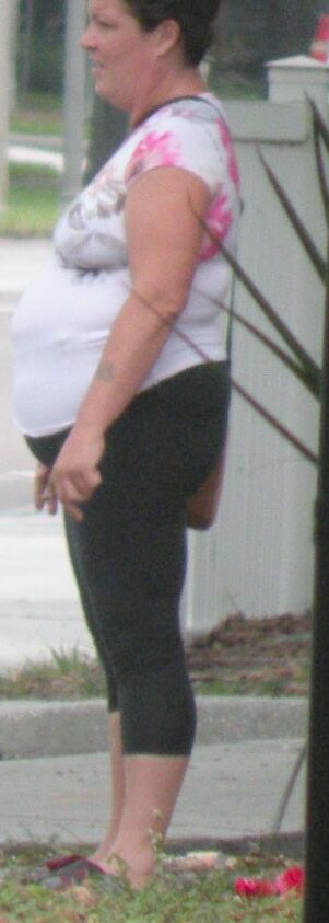 Florida Pot Belly THICKIE in white THICK slut streetwalker 16 of 16 pics