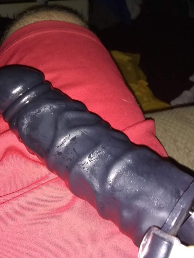 Black Dildo We Used On My Wife. She needs To Take BBC 4 of 6 pics