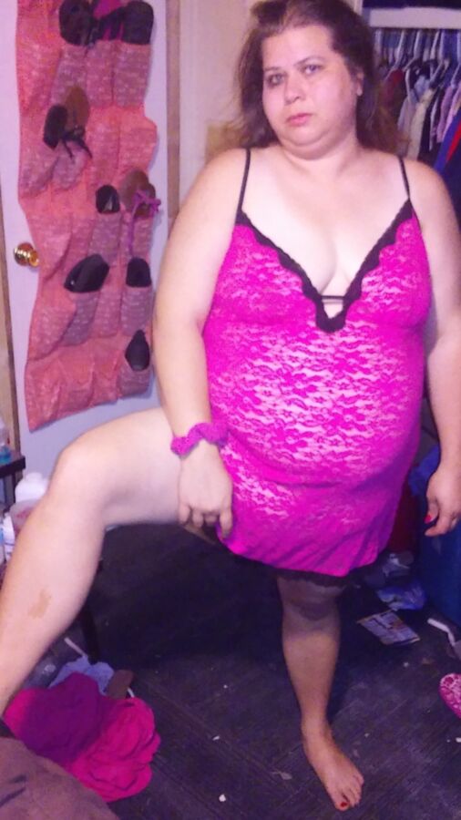 Wife In Pink Nighty For You To Destroy! No Limit Comments 15 of 15 pics