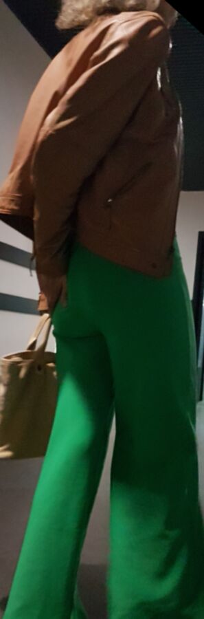 Fatima B - VPL Green Trousers 8 of 12 pics