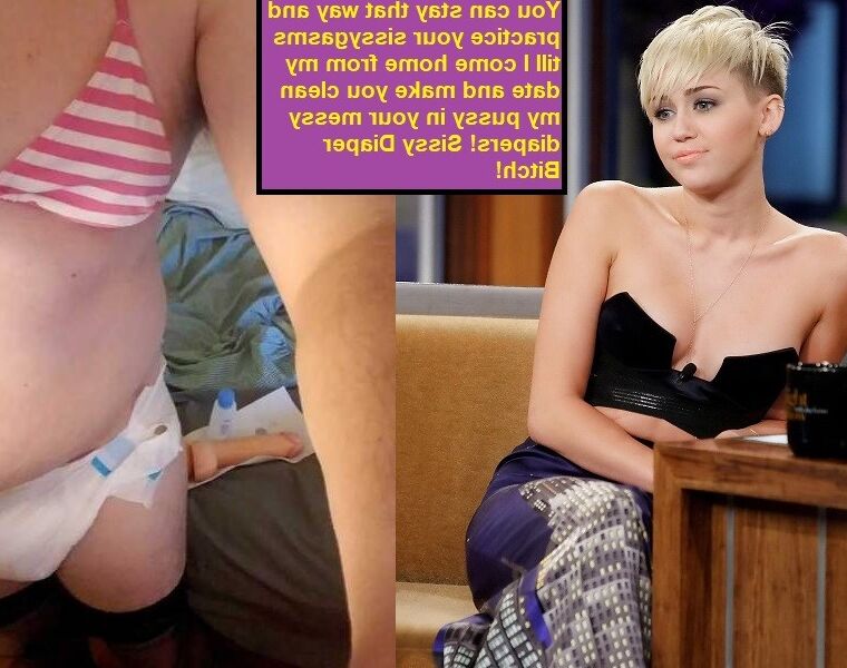 Miley Cyrus  Chastity Diaper Humiliation Caps 23 of 30 pics