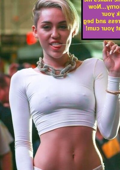 Miley Cyrus  Chastity Diaper Humiliation Caps 2 of 30 pics