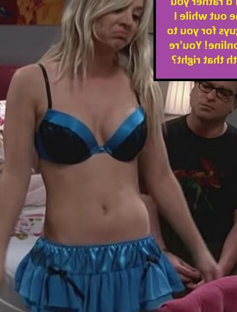 Kaley Cuoco Diaper Chastity Humiliation Sissy 23 of 31 pics