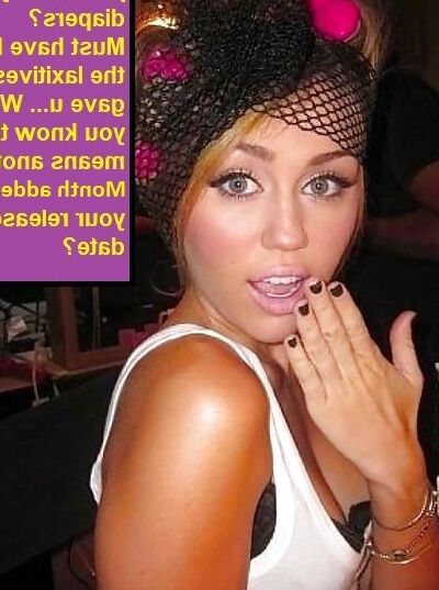 Miley Cyrus  Chastity Diaper Humiliation Caps 14 of 30 pics