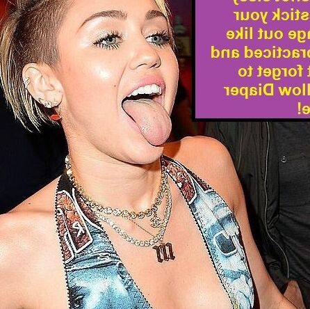 Miley Cyrus  Chastity Diaper Humiliation Caps 7 of 30 pics