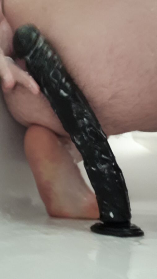 First time with huge long dildo 9 of 12 pics