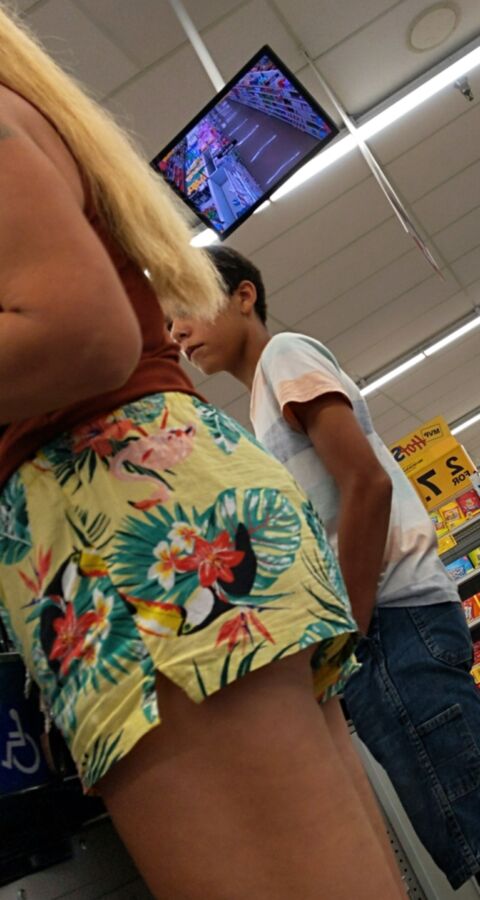 Upshorts milf at the store 8 of 25 pics