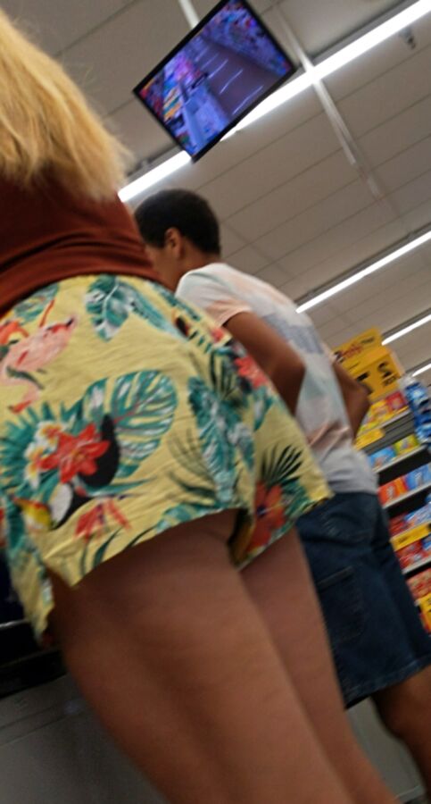 Upshorts milf at the store 13 of 25 pics