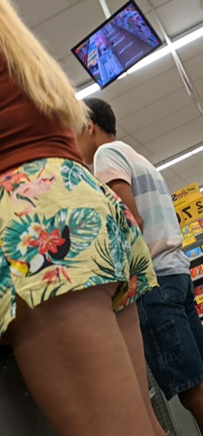 Upshorts milf at the store 9 of 25 pics