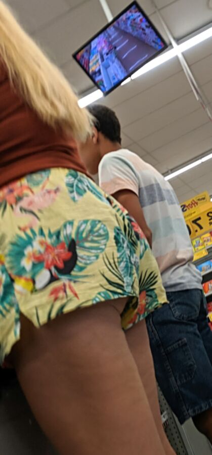 Upshorts milf at the store 7 of 25 pics