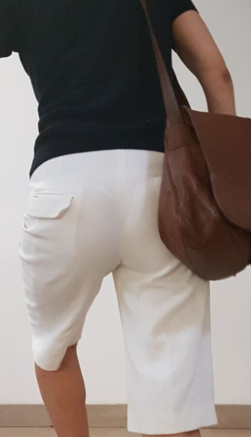 English Teacher - White Short/White Thong 11 of 14 pics