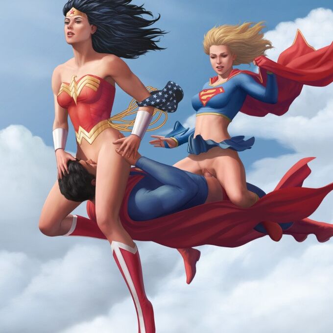 SuperWonderPorn - Wonder Woman & Superman 2 of 48 pics