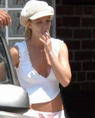 My Favorite Female Singer Britney Spears Smoking Cigarettes 6 of 50 pics