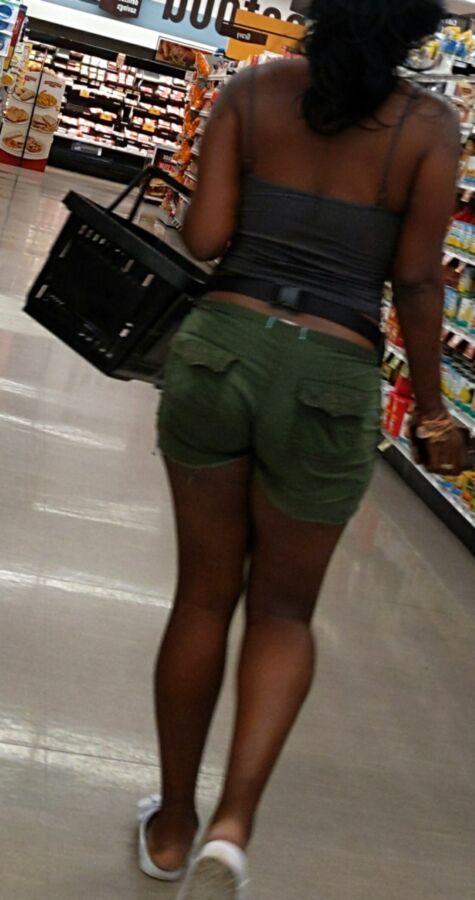 Hot ebony at the store 12 of 23 pics