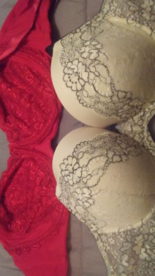 Panties bras and stockings sent to me by naughty ladies 4 of 7 pics