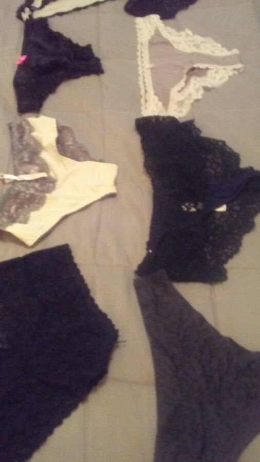 Panties bras and stockings sent to me by naughty ladies 5 of 7 pics