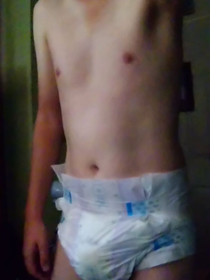 Sissy fag in diapers / nappies 8 of 21 pics