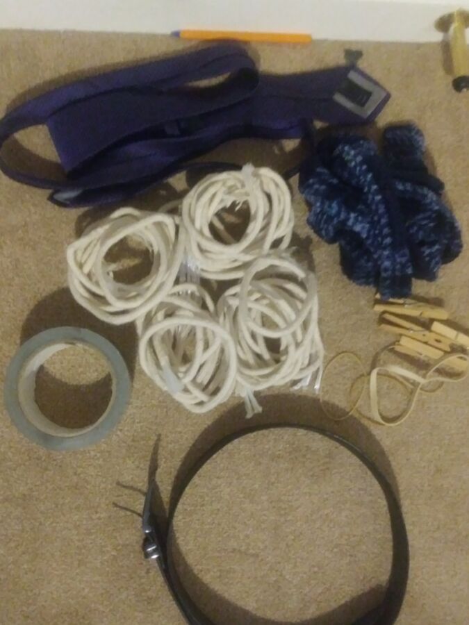 Submissive slave looking for self bondage ideas 1 of 3 pics