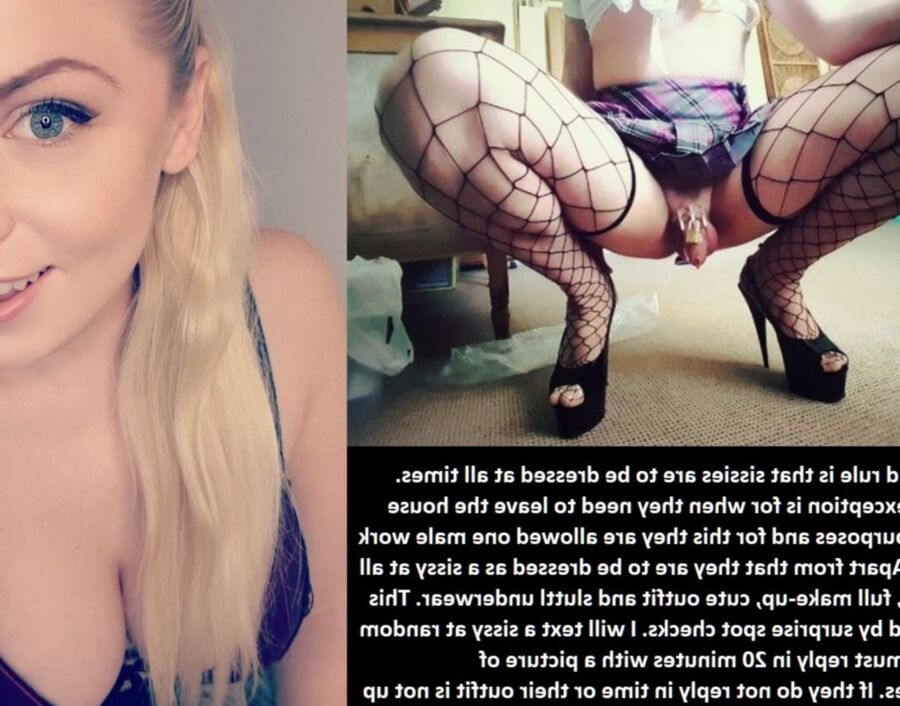 Sissy Rules - Sissy Humiliation Findom Femdom Captions 2 of 6 pics