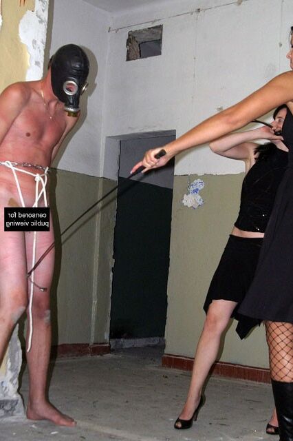 Young Femdom Girls Judy and Kathi dominate a prisoner 3 of 9 pics