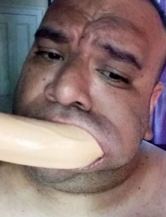 Me Giving A Sloppy Dildo Suck 4 of 7 pics