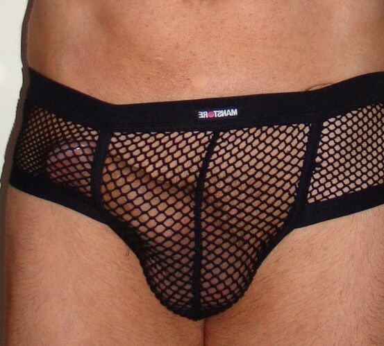 male underwear fishnet see-thru 2 of 13 pics