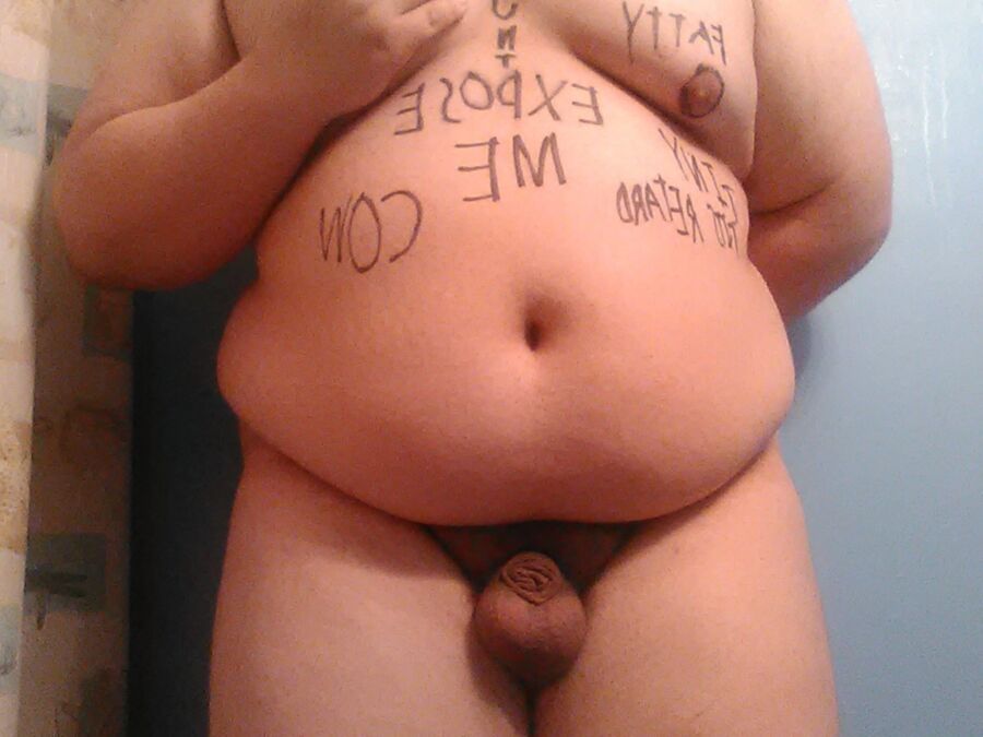 Fat Tranny Sissy Slut Wants to be Exposed 8 of 11 pics