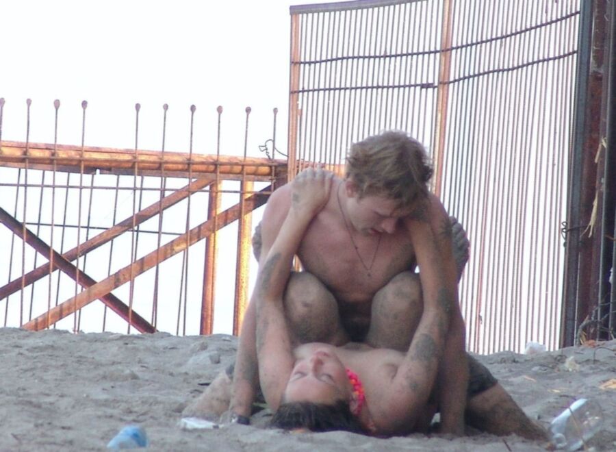 fun in the sand beach slut fucking outdoors with fans 1 of 23 pics