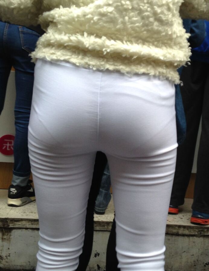 Candids: Clothes so tight, so that panties poke out (VPL) 23 of 71 pics