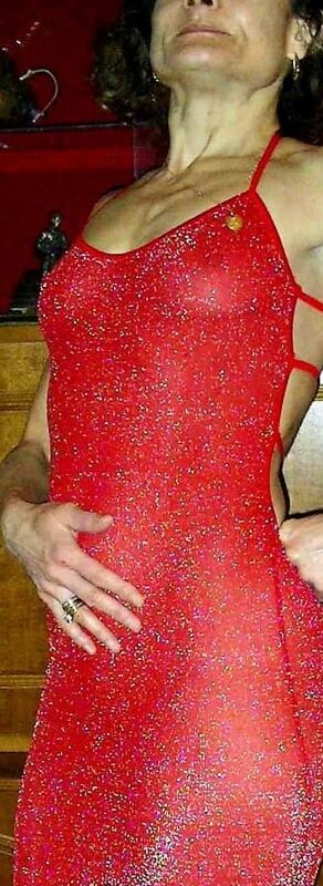 My french whore Astrida in red dress 13 of 89 pics