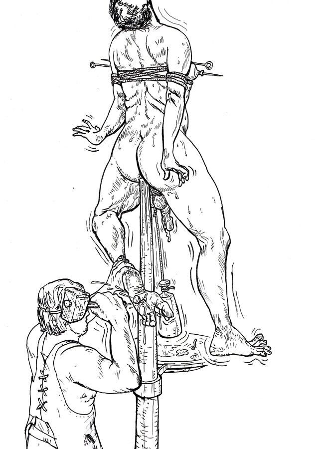 Art by Mike Carcel: gay bdsm torture violence gore mcarcel  9 of 24 pics