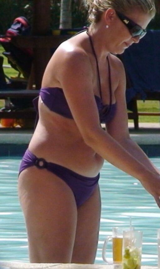 Blonde Mature at Resort Pool/Beach  3 of 14 pics