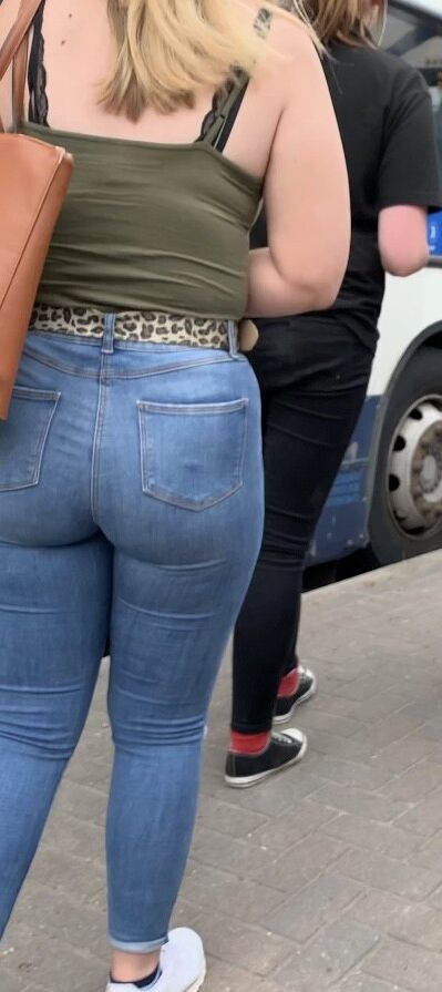 More of Jeans Teen Waiting for Bus  24 of 105 pics