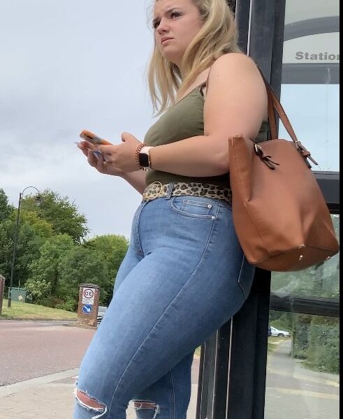 More of Jeans Teen Waiting for Bus  16 of 105 pics