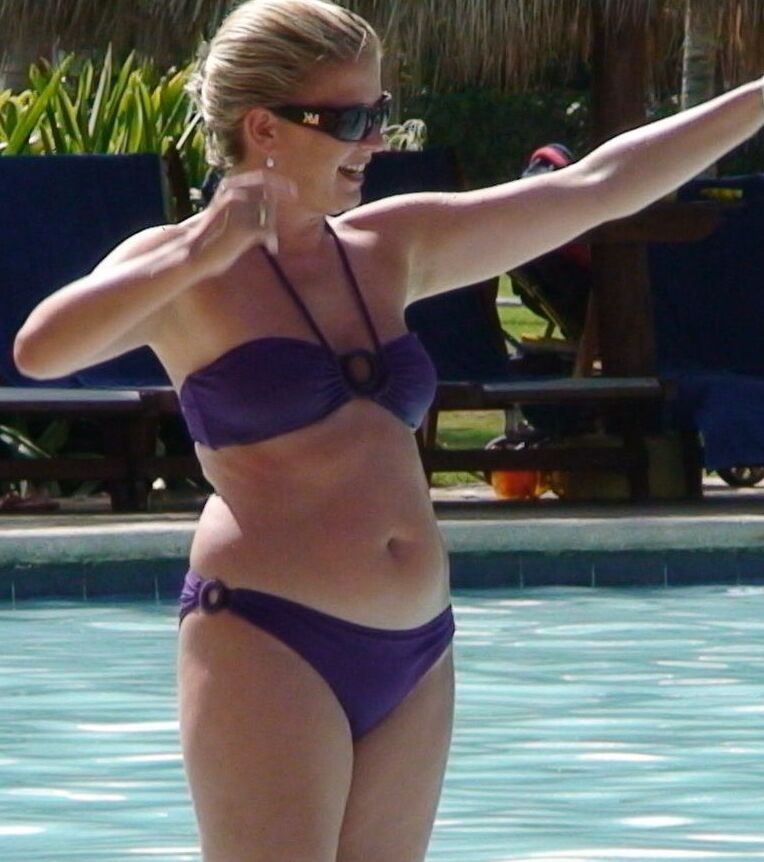 Blonde Mature at Resort Pool/Beach  4 of 14 pics