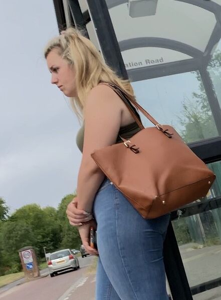 More of Jeans Teen Waiting for Bus  23 of 105 pics