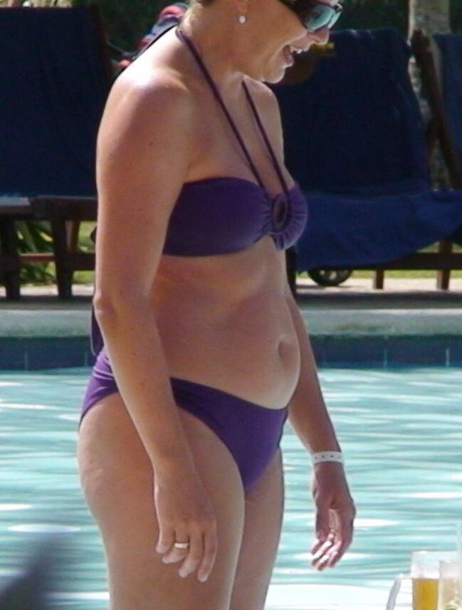 Blonde Mature at Resort Pool/Beach  1 of 14 pics