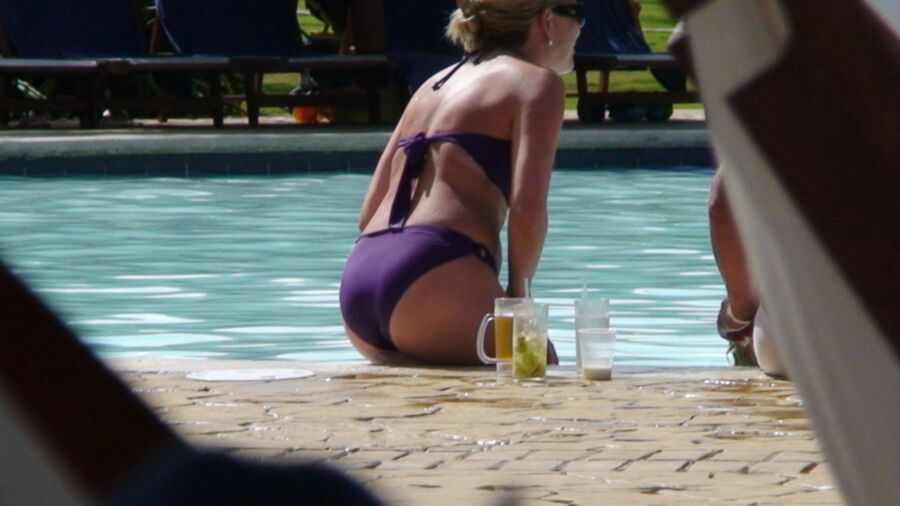 Blonde Mature at Resort Pool/Beach  5 of 14 pics