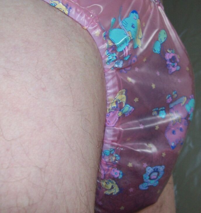 me in pink plastic panties 4 of 5 pics