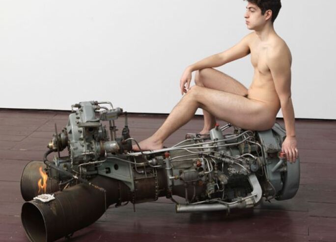 Naked on Machine Parts! 8 of 17 pics