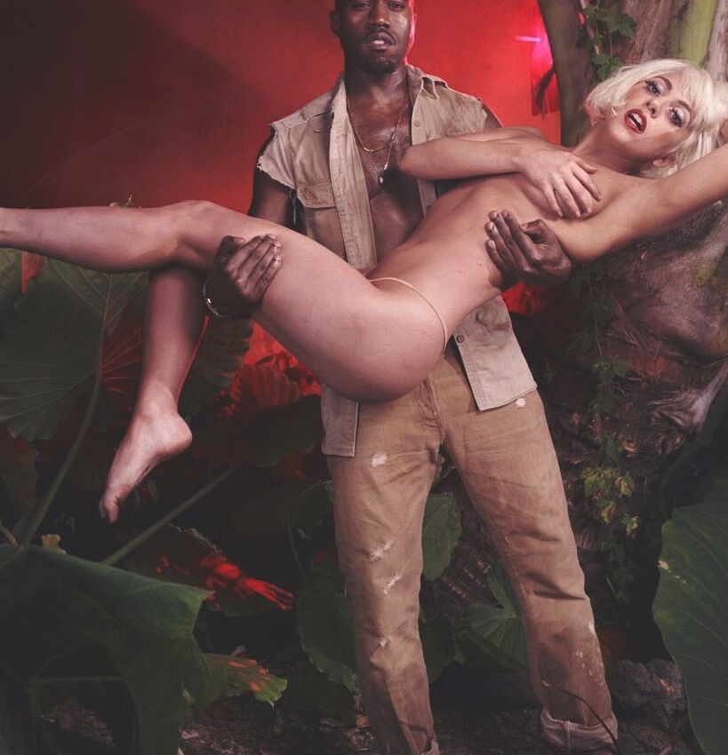 Lady Gaga Sexy Nude Photos with Kanye West 17 of 30 pics