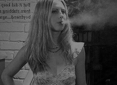 SPOOKY, CREEPY SMOKING GIRLS CAPTIONED 3 of 33 pics