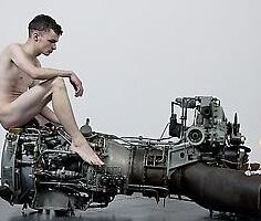 Naked on Machine Parts! 6 of 17 pics