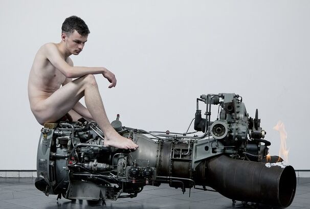 Naked on Machine Parts! 1 of 17 pics