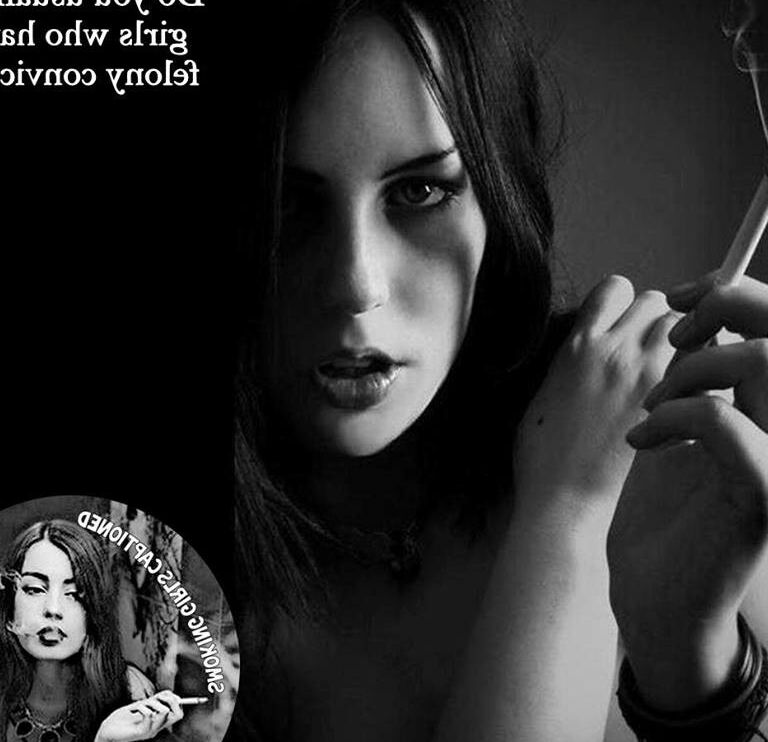 SPOOKY, CREEPY SMOKING GIRLS CAPTIONED 2 of 33 pics