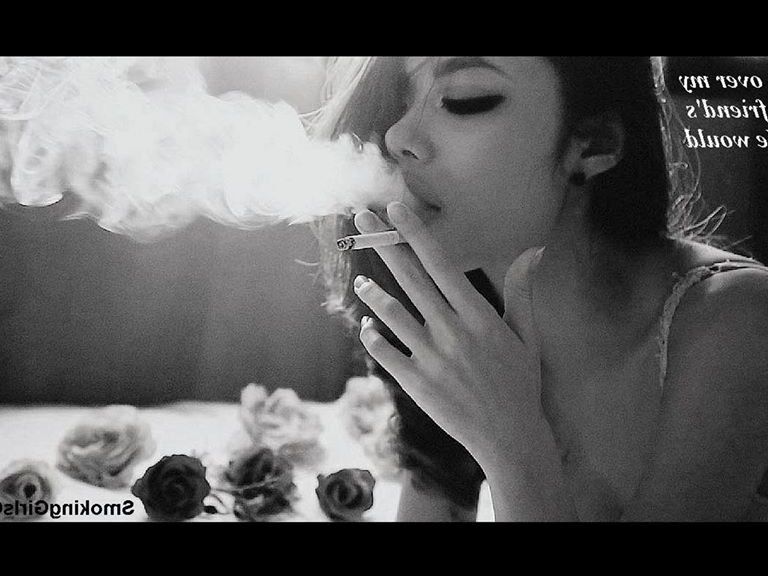 SPOOKY, CREEPY SMOKING GIRLS CAPTIONED 11 of 33 pics