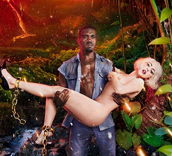 Lady Gaga Sexy Nude Photos with Kanye West 13 of 30 pics